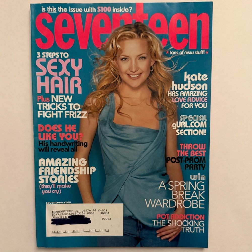 Seventeen magazine April 2003